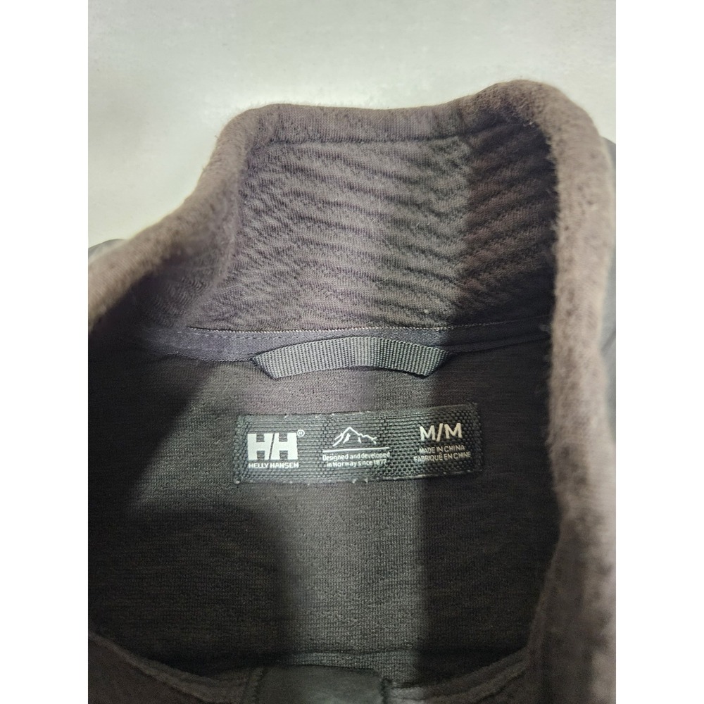 Helly Hansen Sweater Sz Medium Black Lillo Pullover Quilted Snap Long Sleeve - Picture 3 of 8